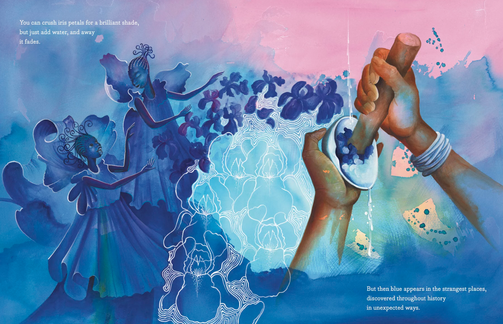 NPR: Daniel Minter’s Illustrations in kid’s book, Blue by Nana Ekua Brew-Hammond